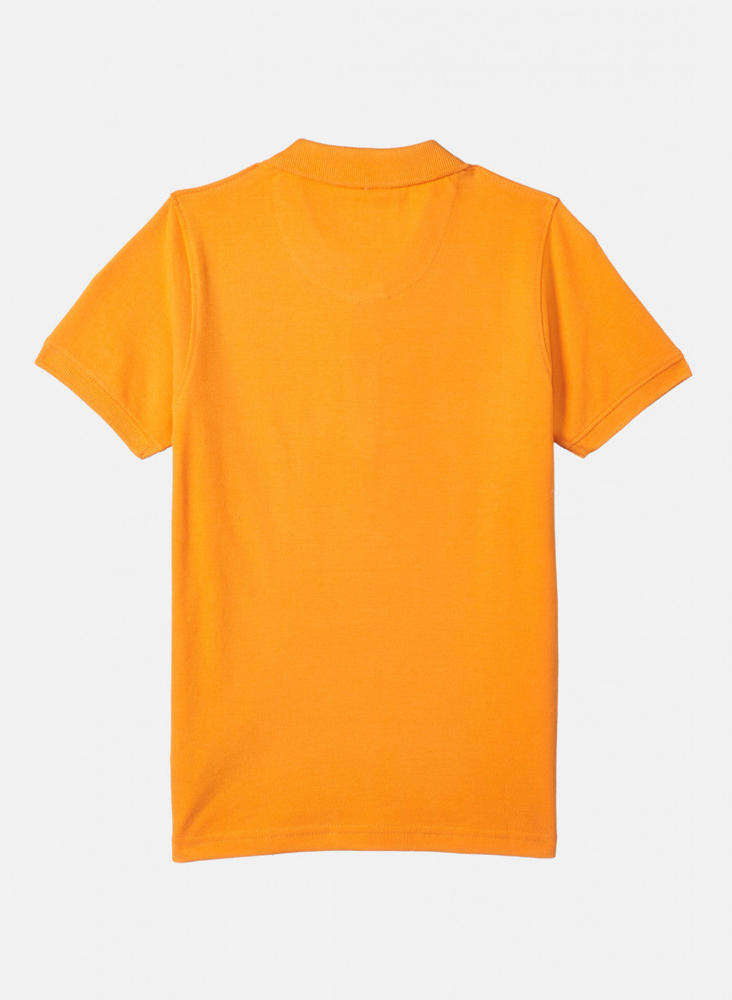 Boys Orange Plain T-Shirt