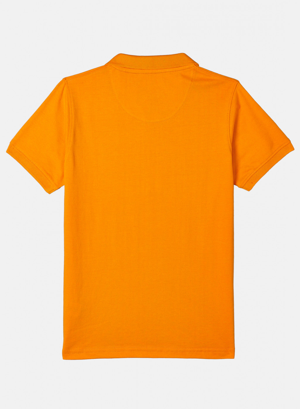 Boys Orange Plain T-Shirt