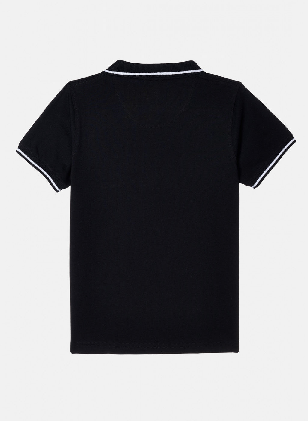 Boys Black Plain T-Shirt