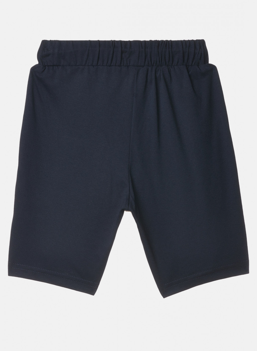 Boys Navy Blue Plain Bermuda