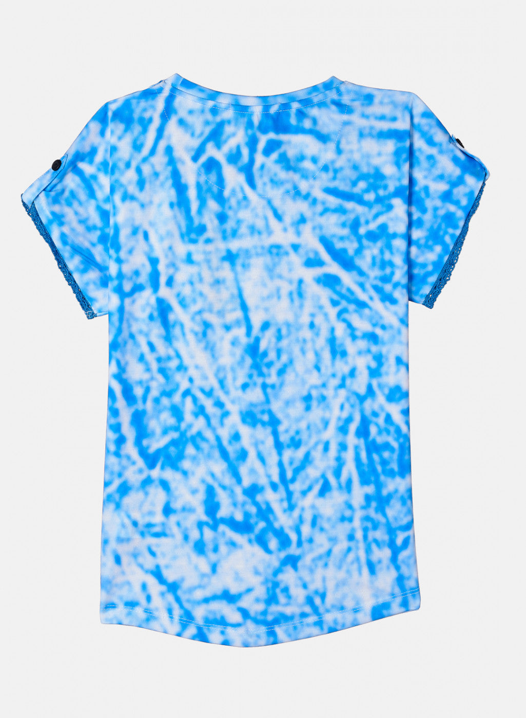 Girls Blue Printed Top