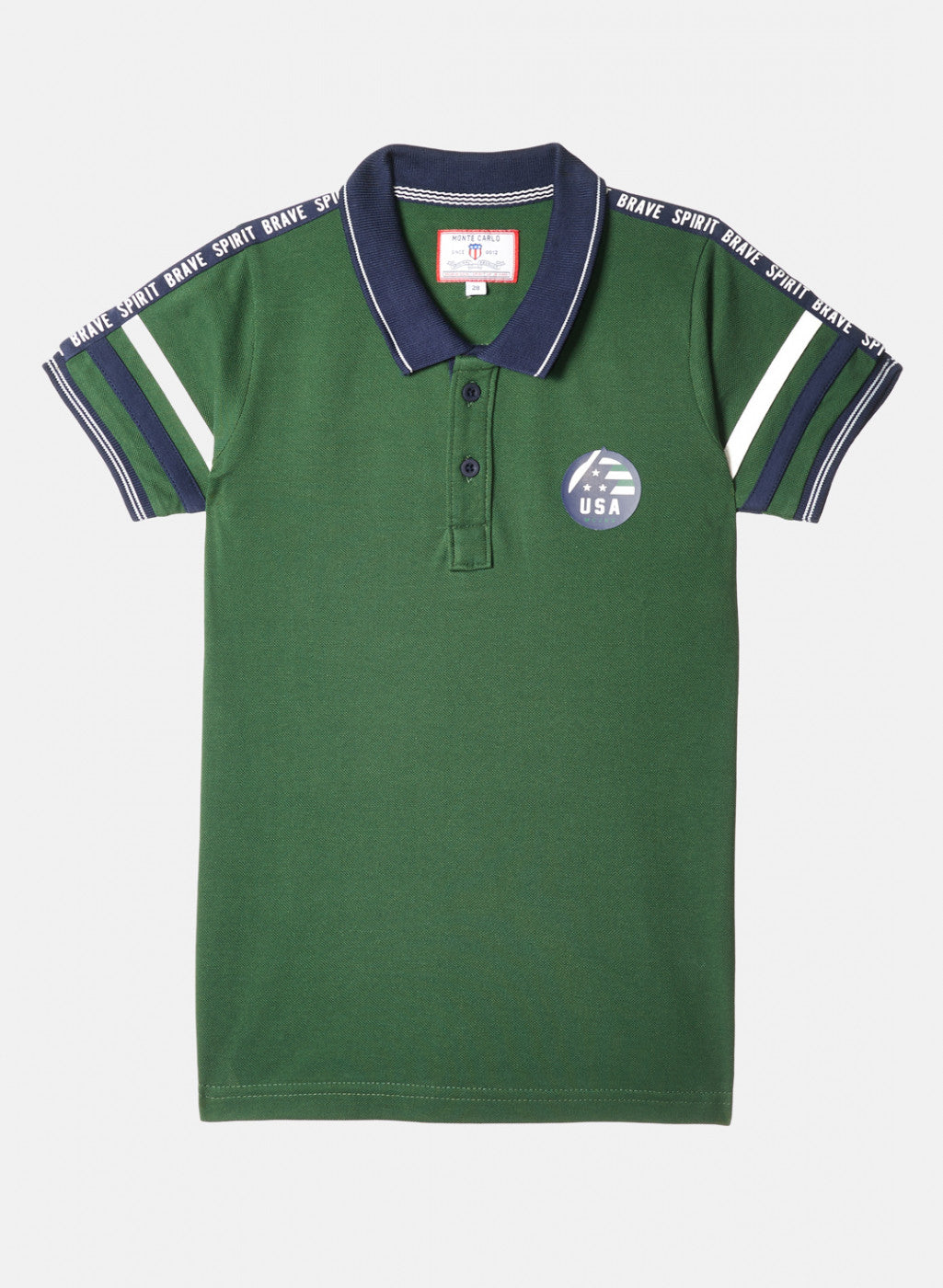 Boys Green Printed T-Shirt