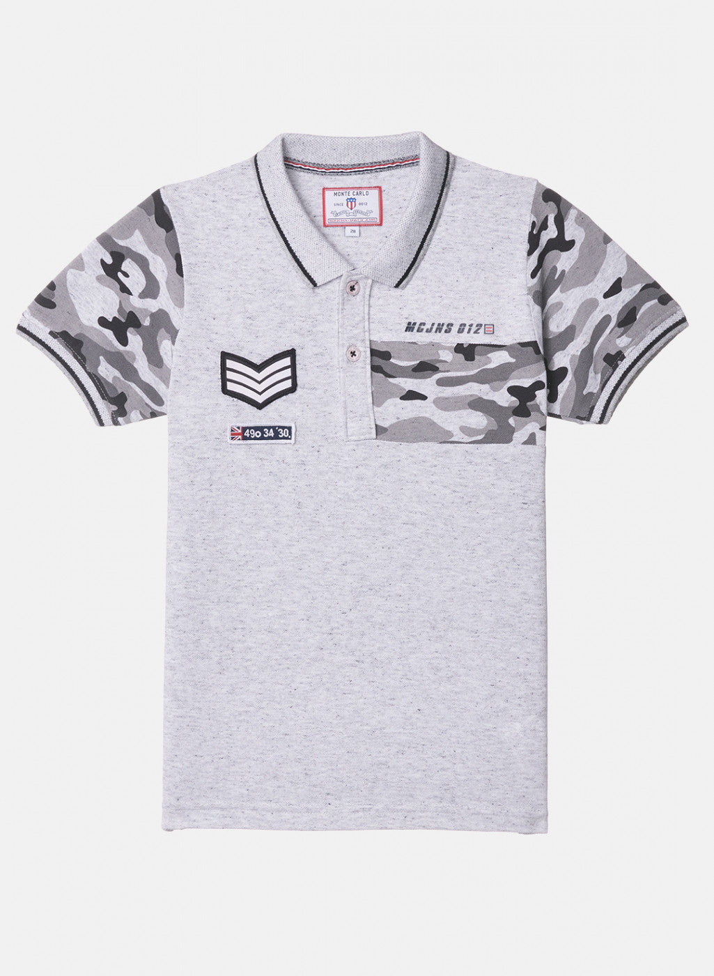 Boys Grey Printed T-Shirt