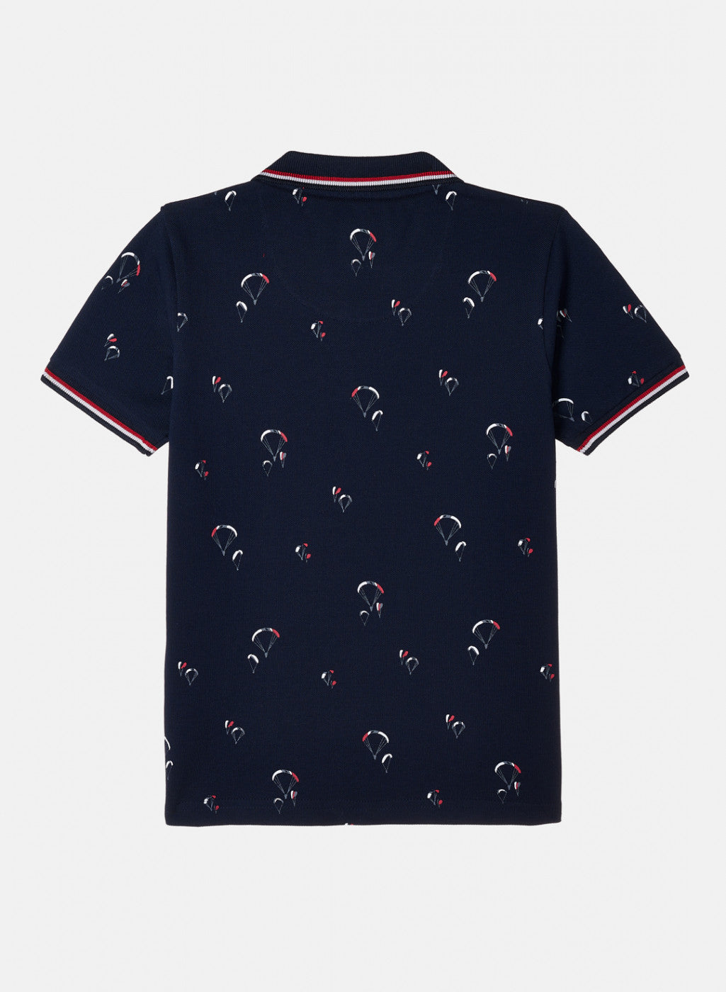 Boys Navy Blue Printed T-Shirt