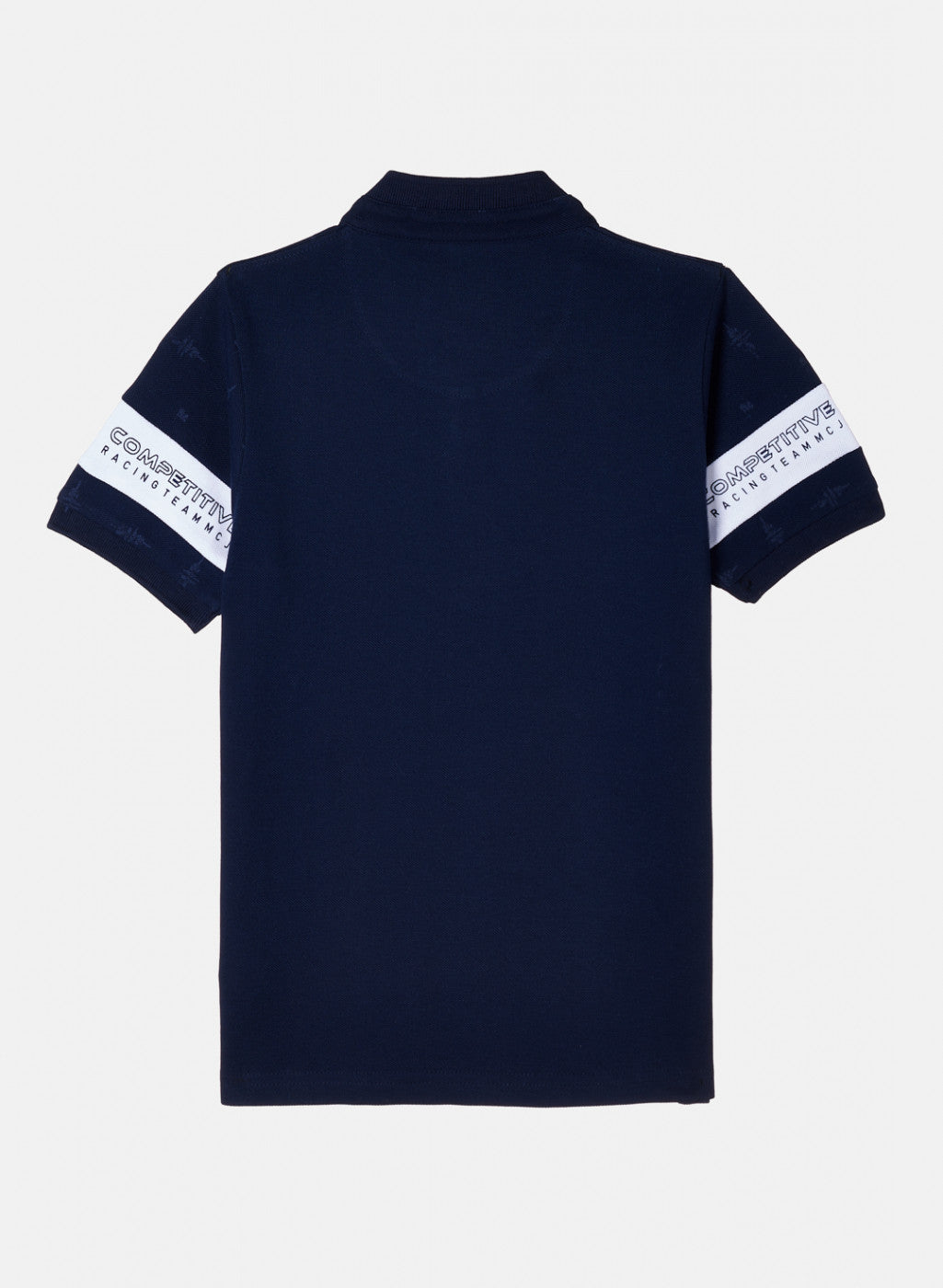 Boys Navy Blue Printed T-Shirt