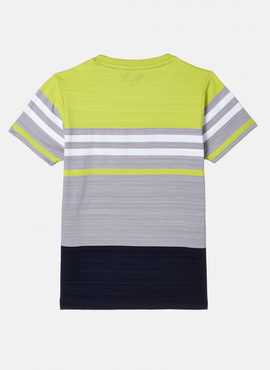 Boys Green & Grey Stripe T-Shirt