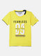 Boys Yellow Printed T-Shirt