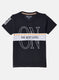 Boys Black Printed T-Shirt