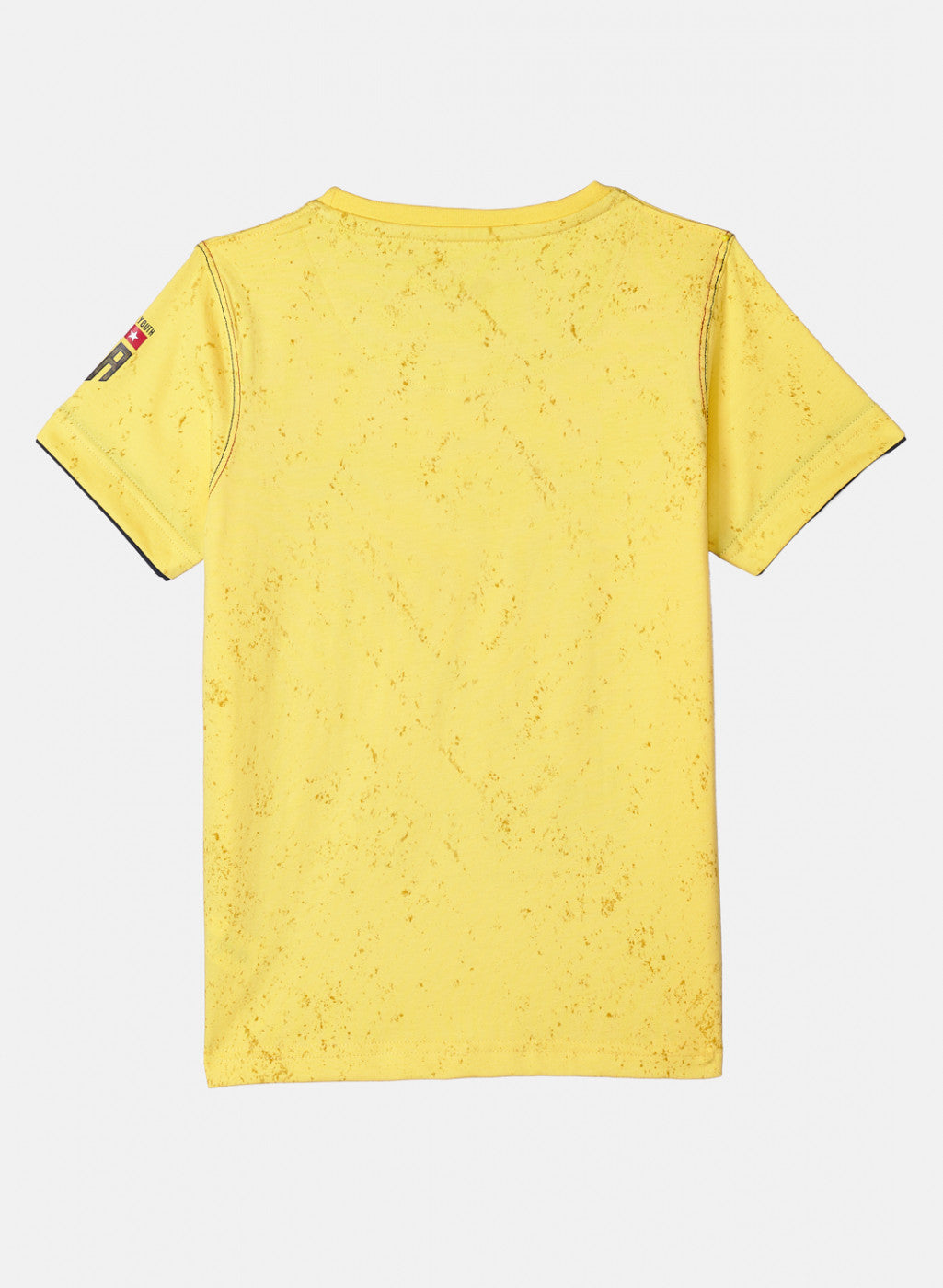 Boys Yellow Printed T-Shirt