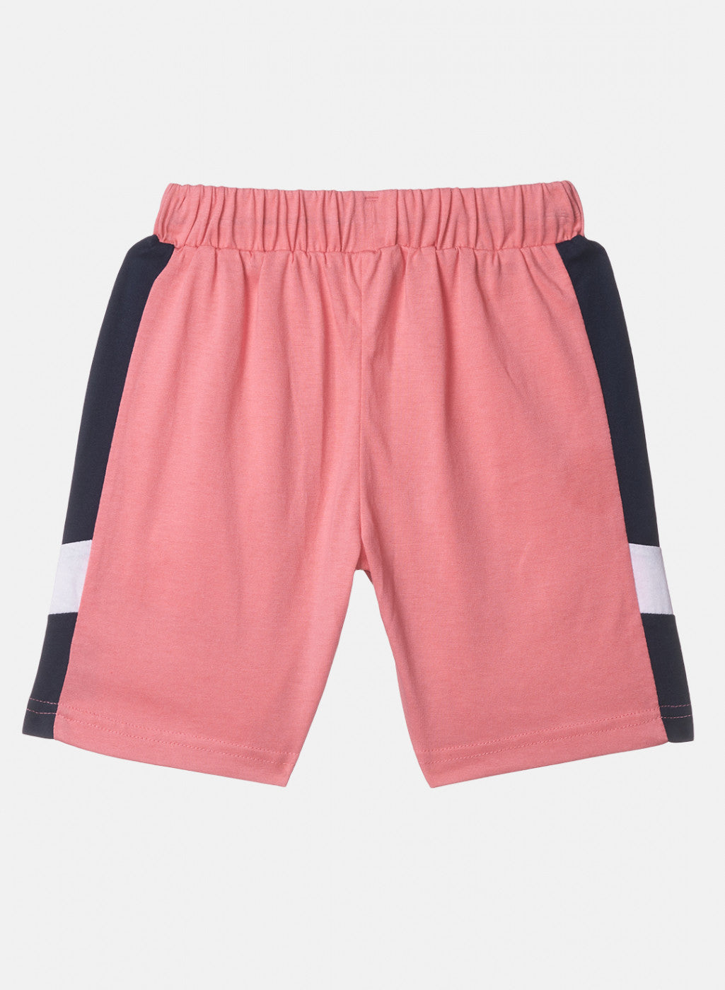 Boys Peach Printed Bermuda Set