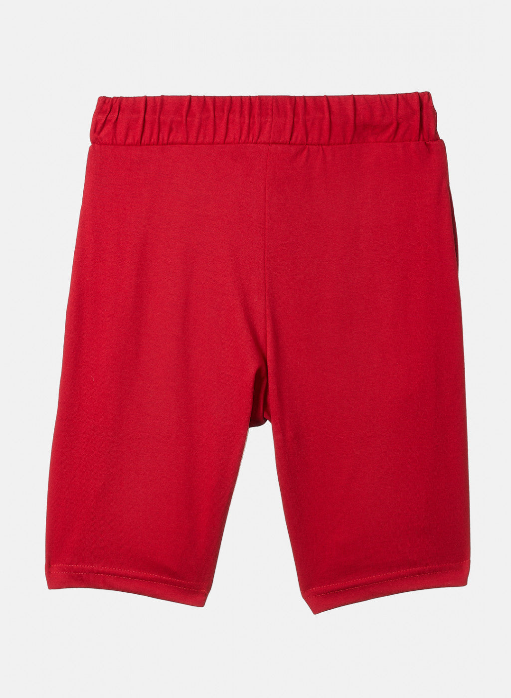 Boys Red Printed Bermuda