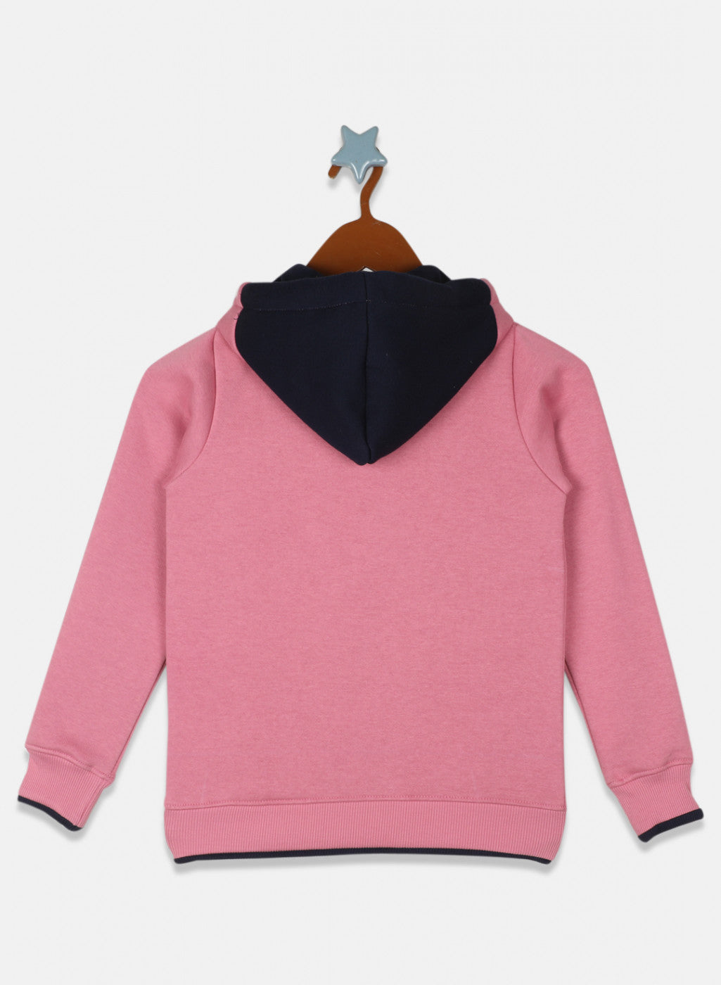 Girls Pink Printed Sweatshirt