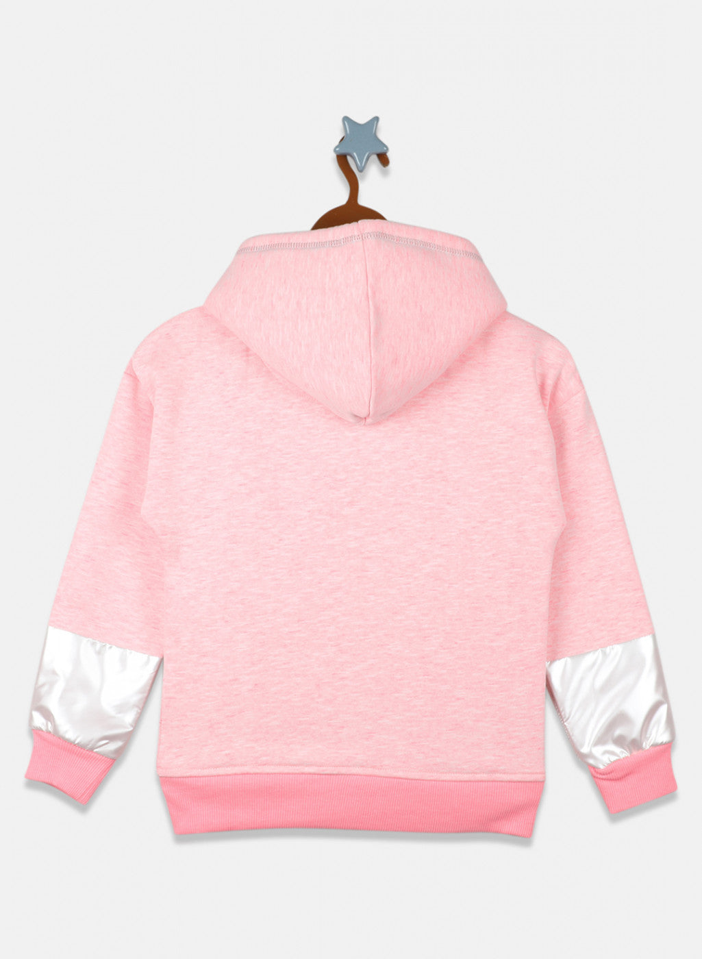 Girls Pink Printed Sweatshirt