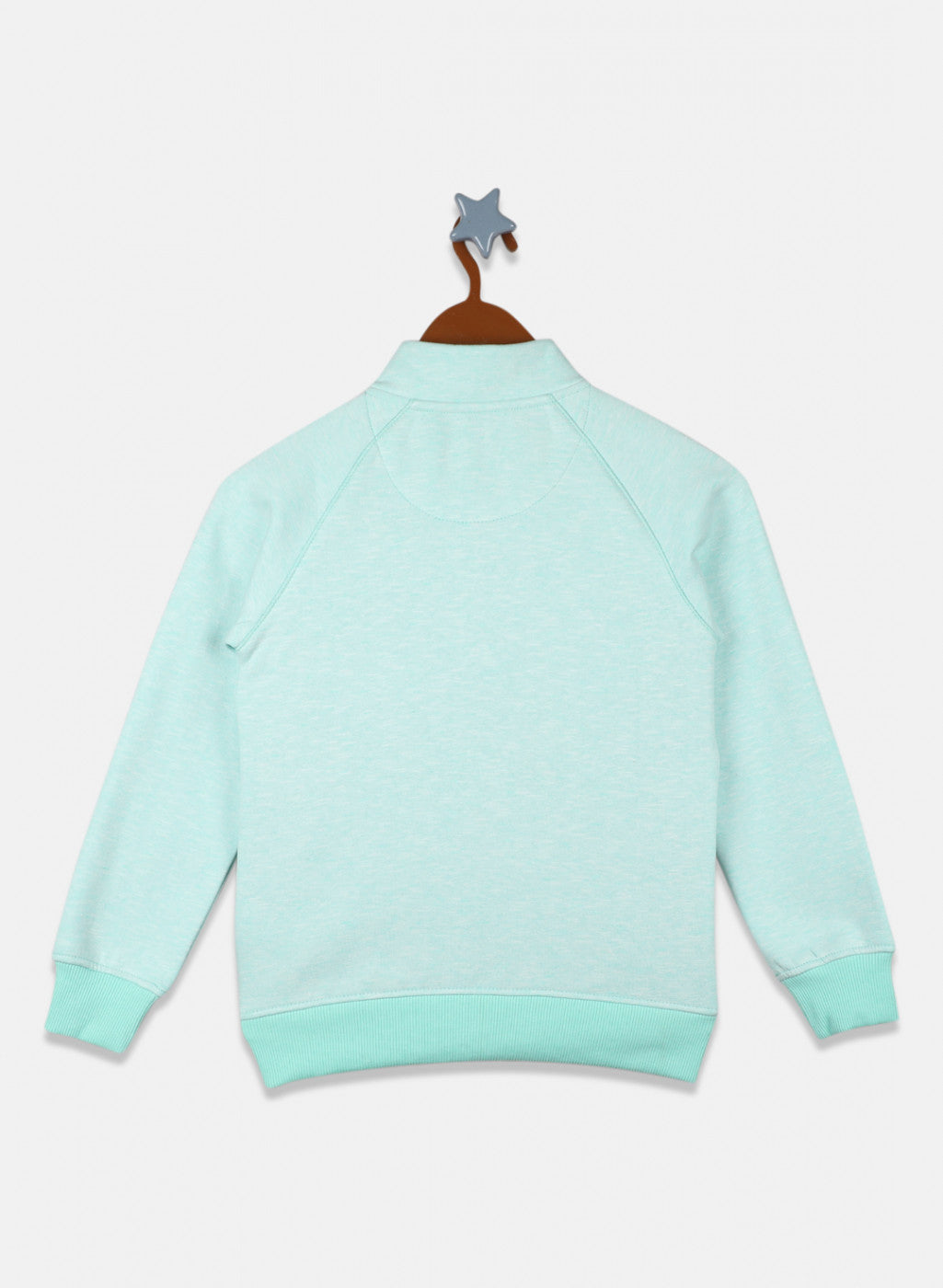 Girls Green Solid Sweatshirt