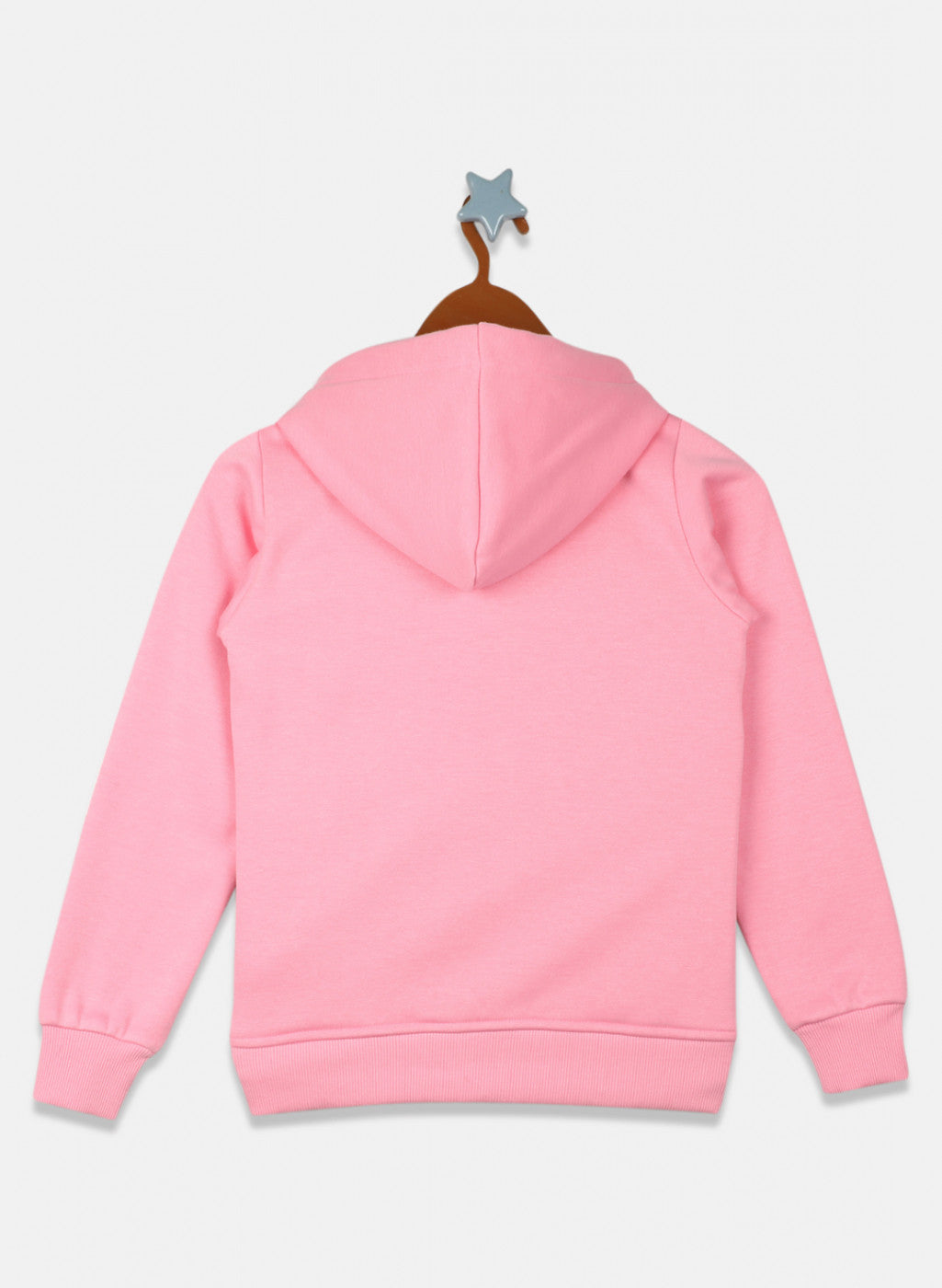 Girls Pink Embroidered Sweatshirt