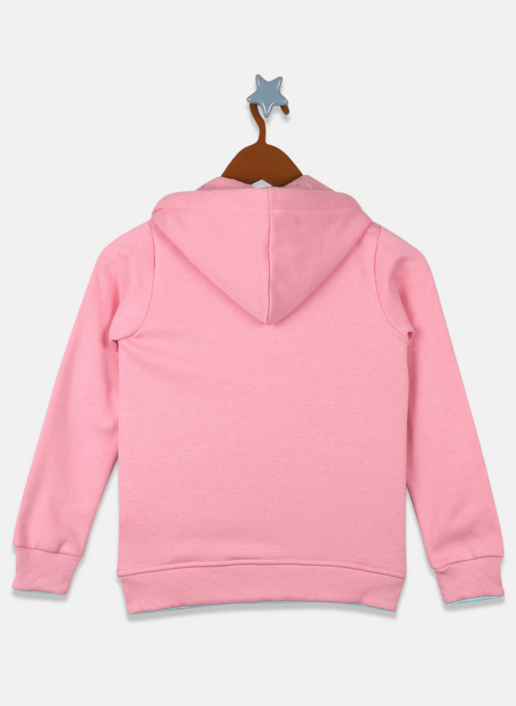 Girls Pink Printed Sweatshirt