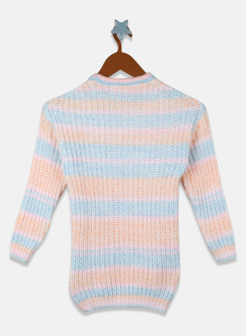 Girls Orange Stripe Top