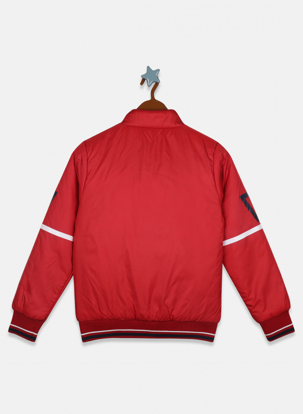 Boys Red Solid Jacket