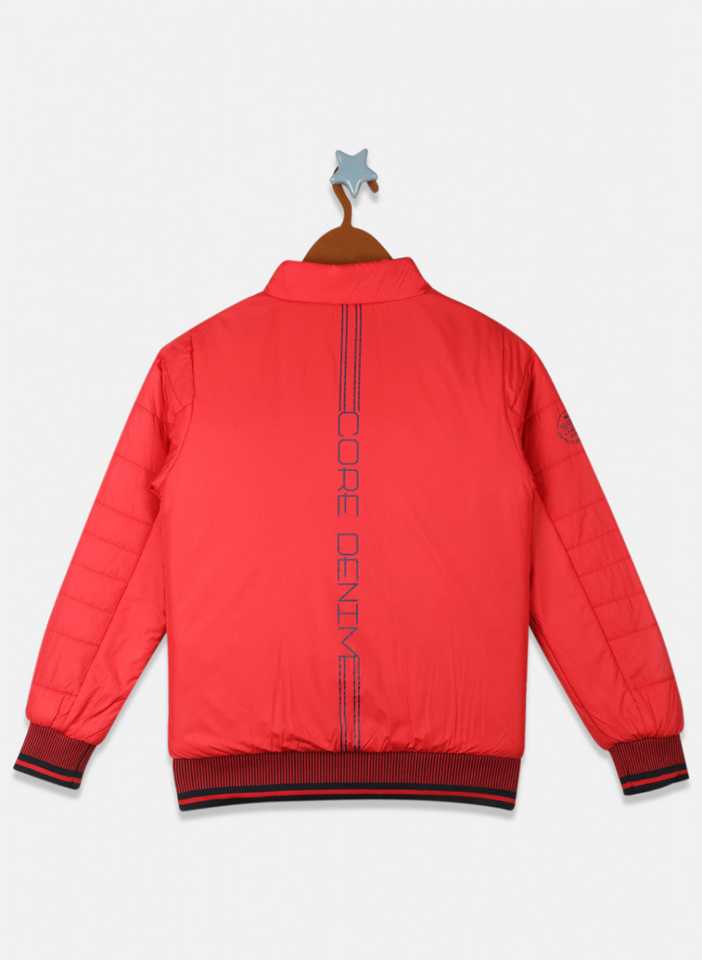 Boys Red Solid Jacket