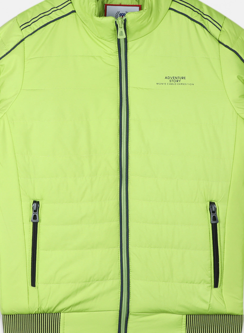 Boys Green Solid Jacket