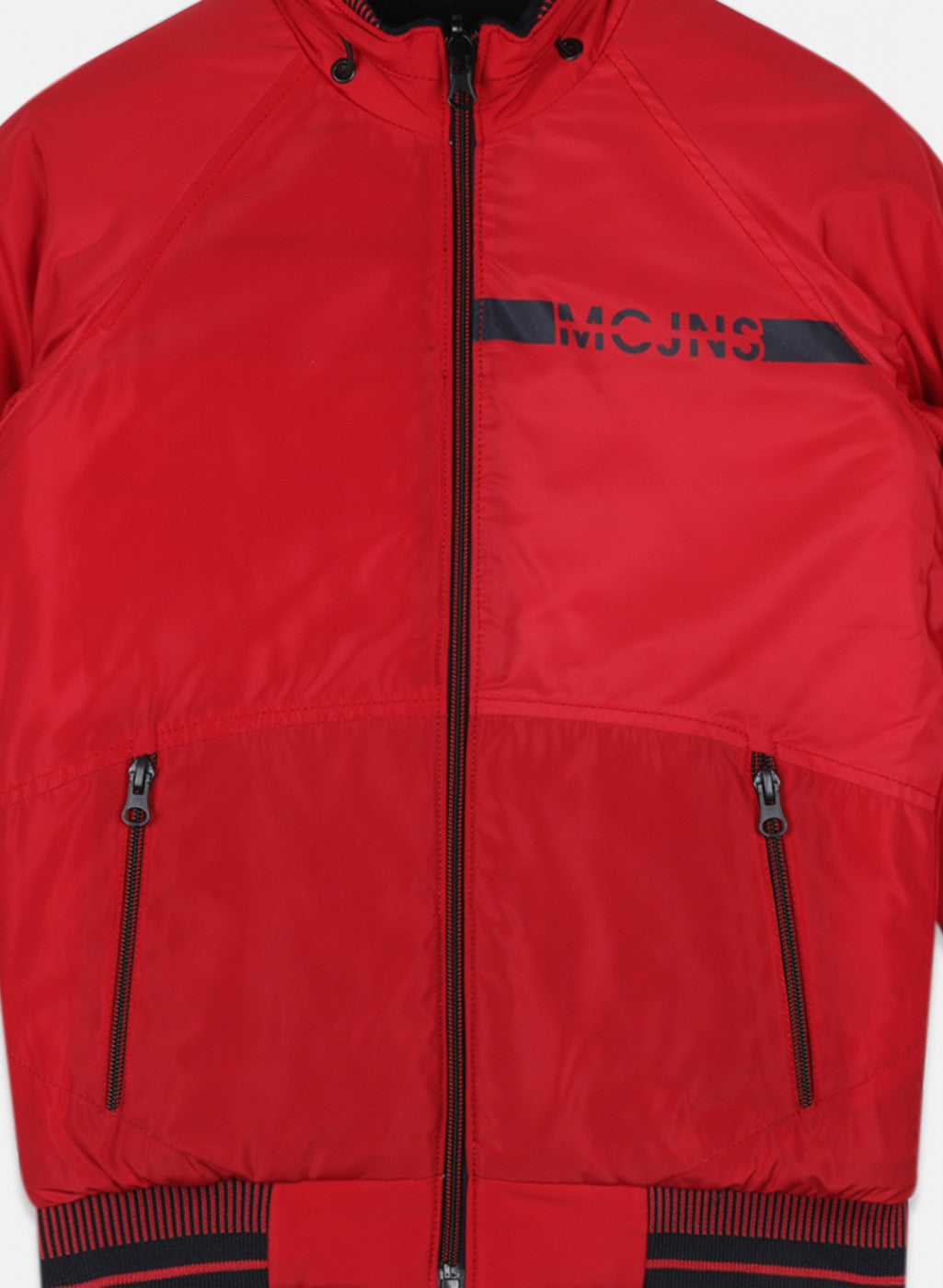 Boys Red Reversible Solid Jacket