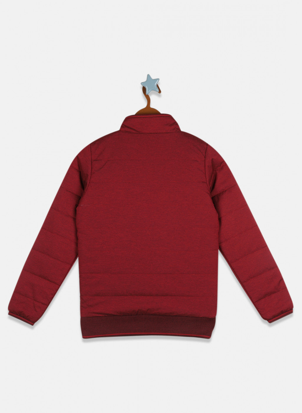 Boys Maroon Reversible Solid Jacket