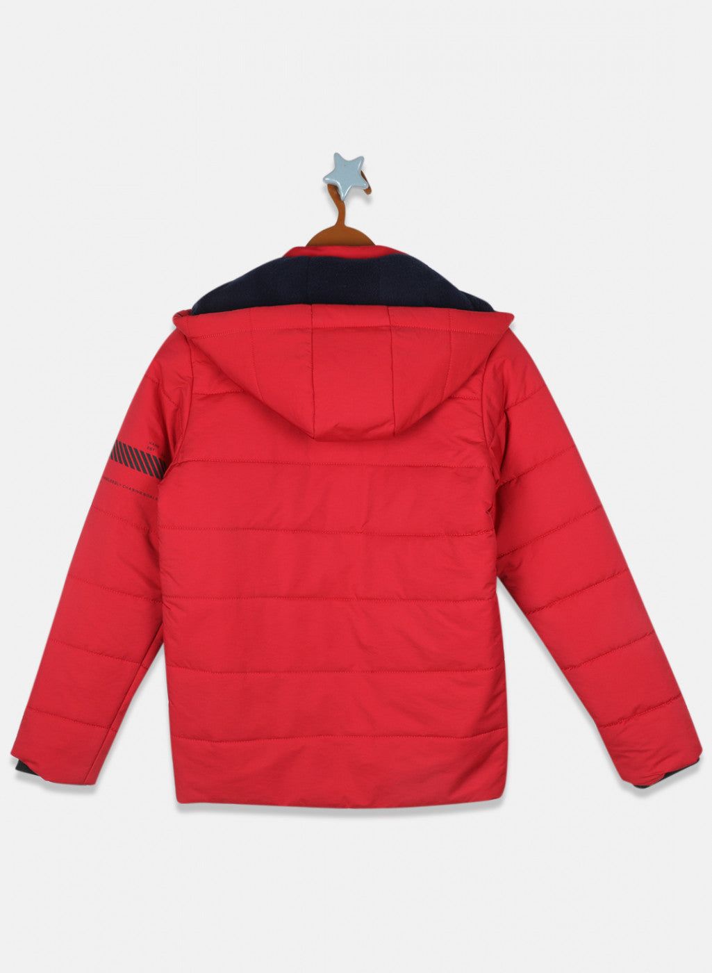 Boys Red Solid Jacket