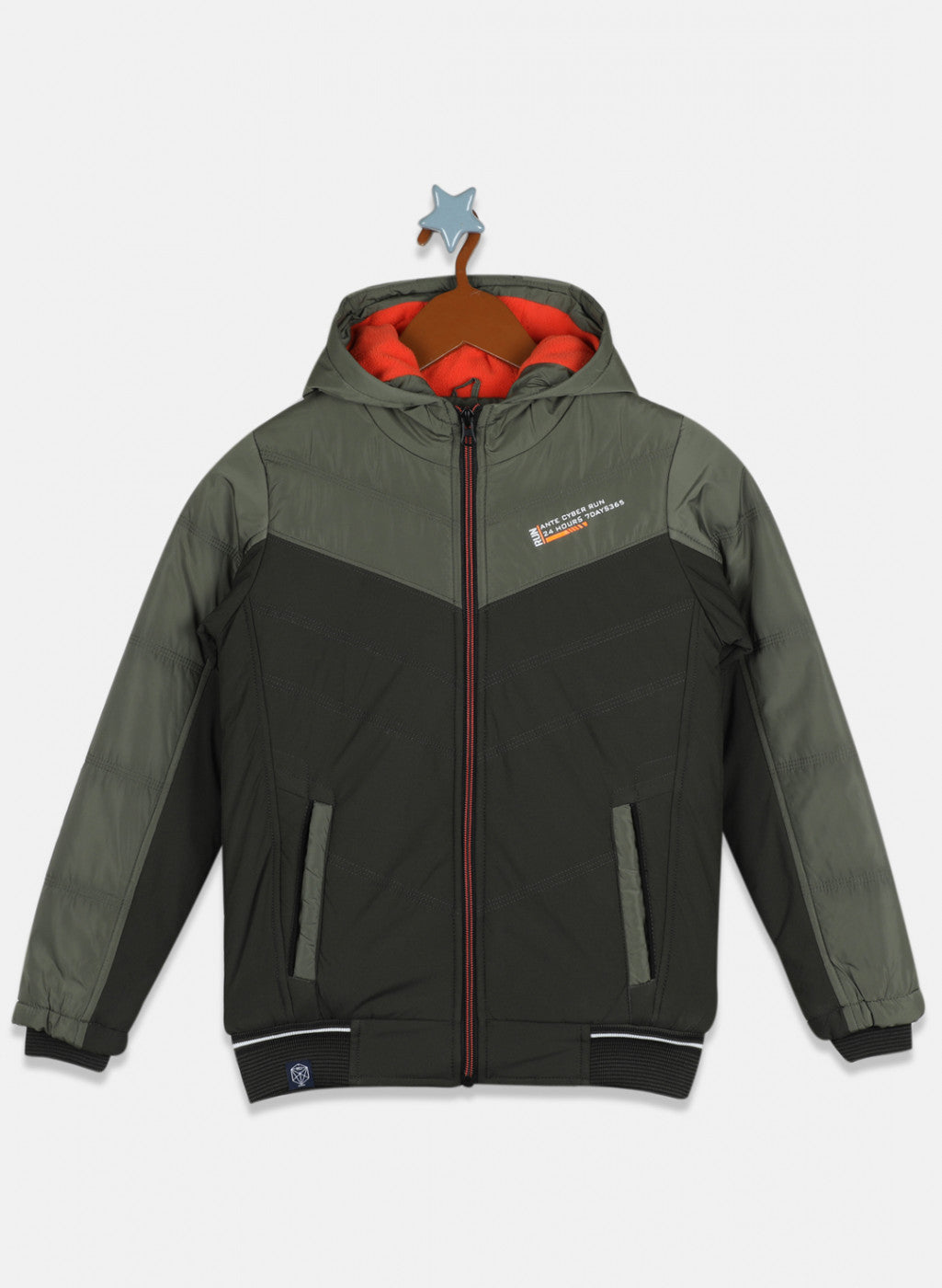 Boys Green Solid Jacket