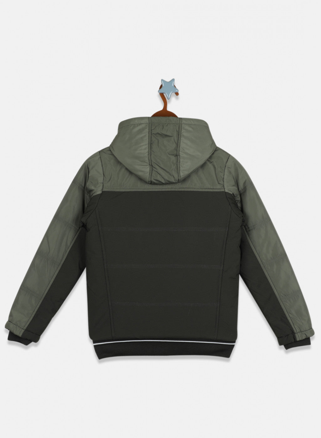 Boys Green Solid Jacket