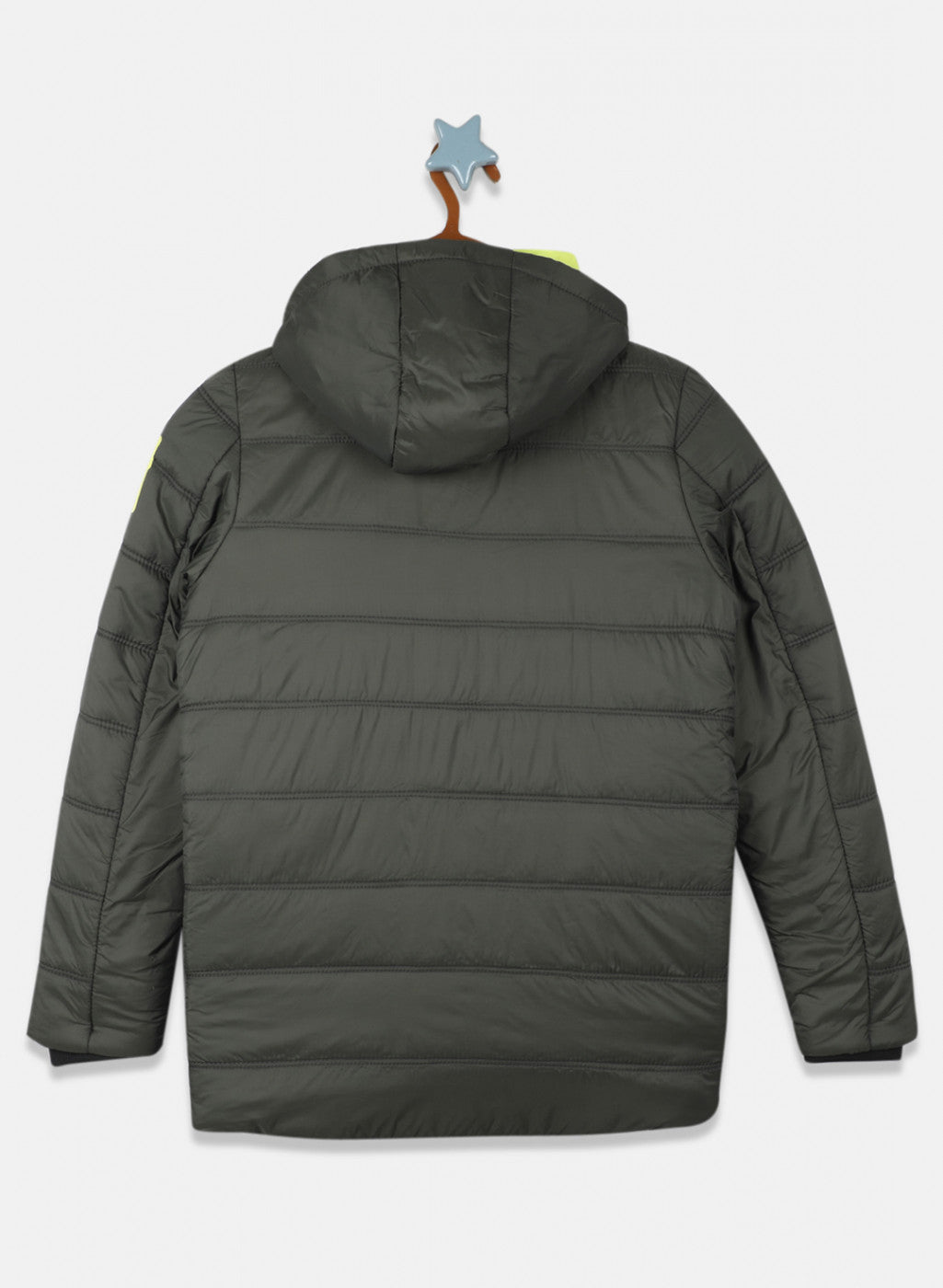 Boys Green Solid Jacket