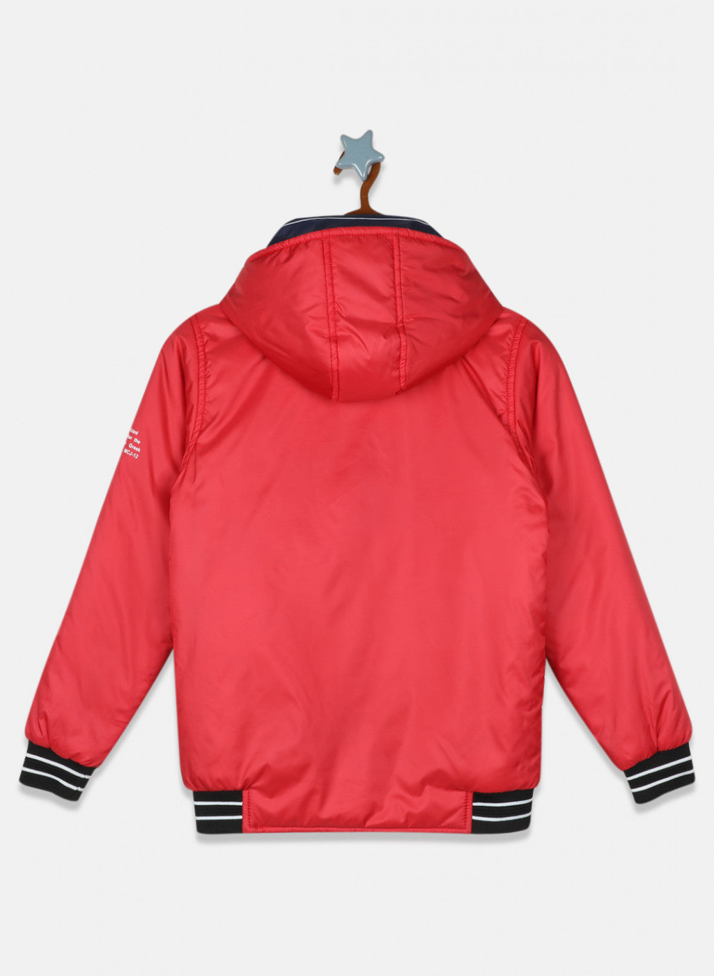 Boys Red Solid Jacket