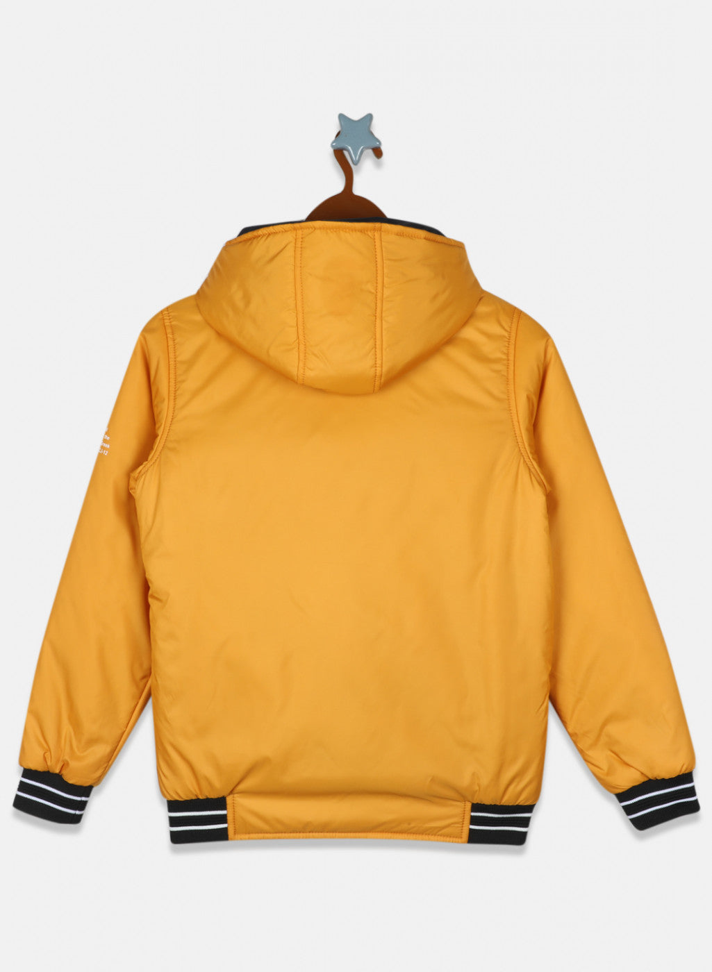 Boys Mustard Solid Jacket