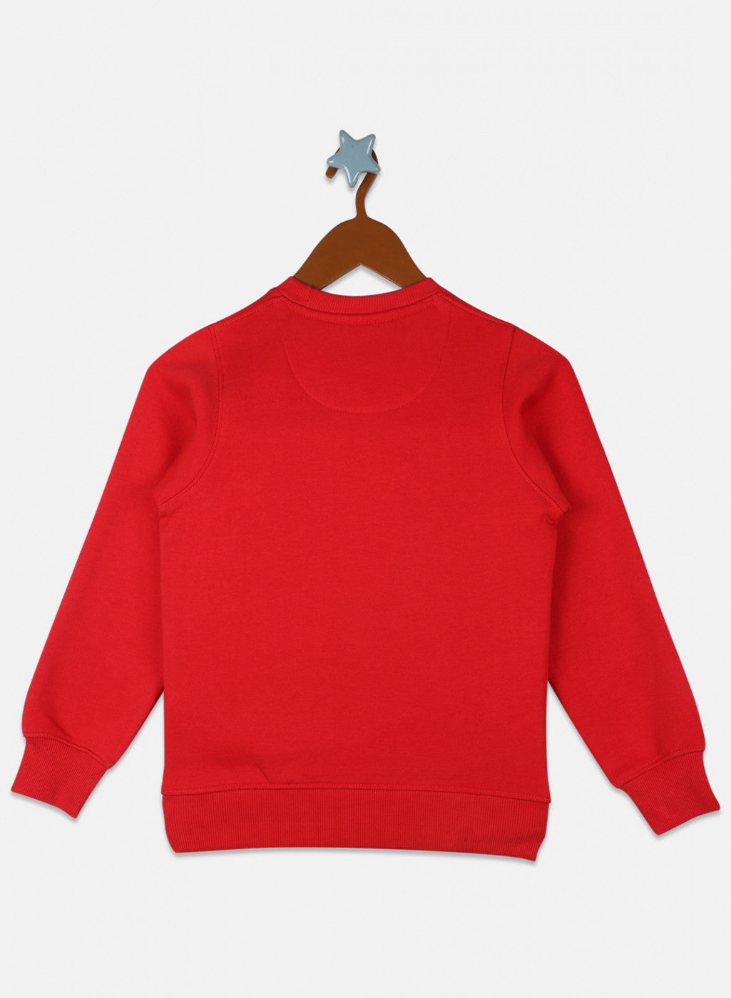 Boys Red Printed Sweatshirt