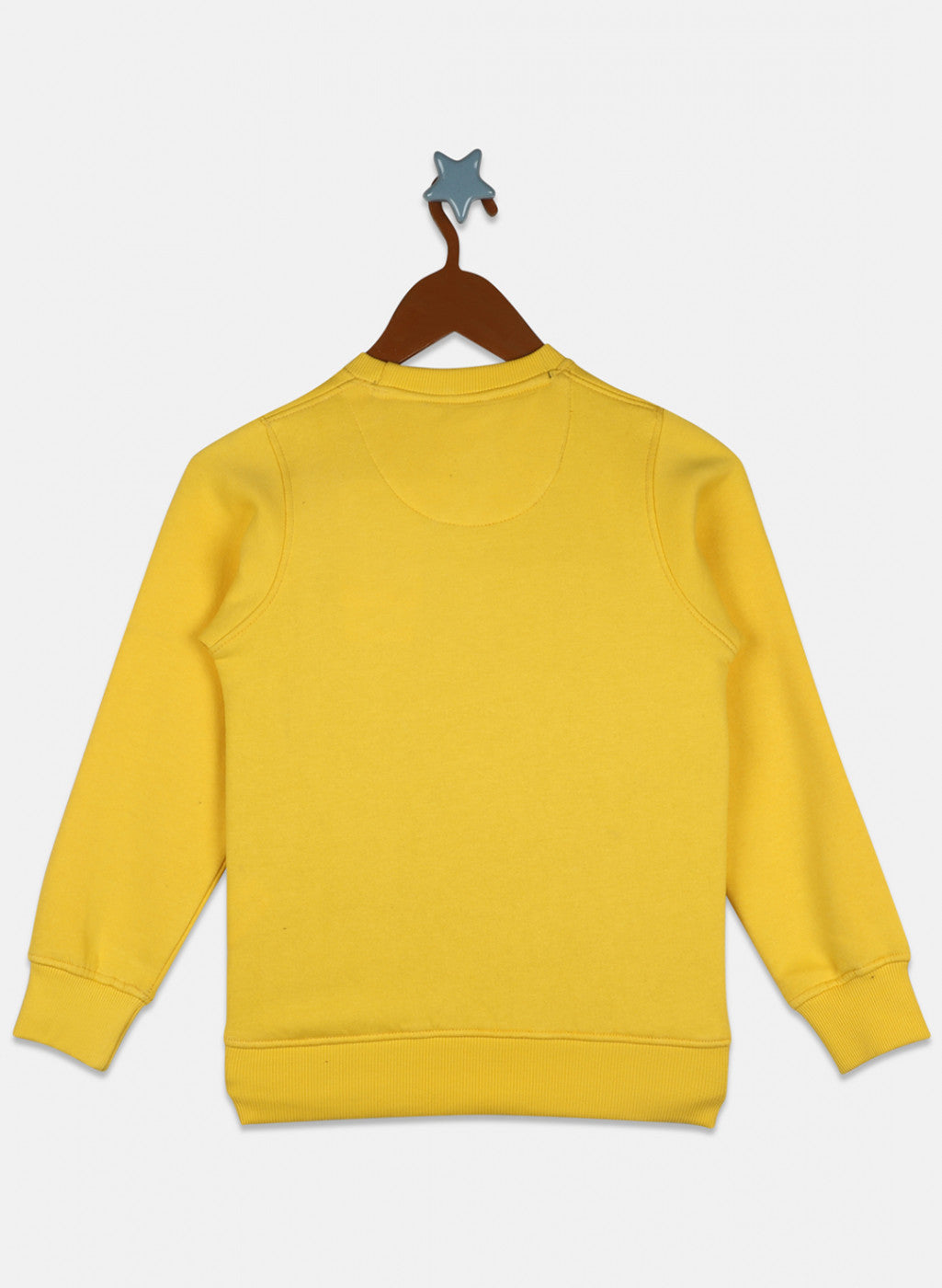 Boys Yellow Printed Sweatshirt