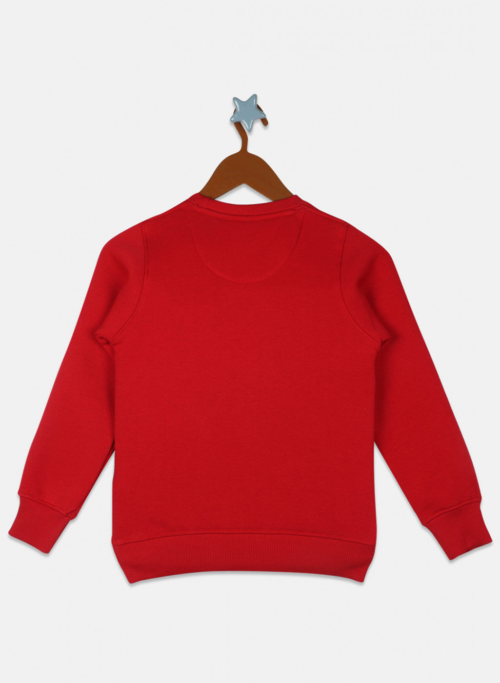 Boys Red Printed Sweatshirt