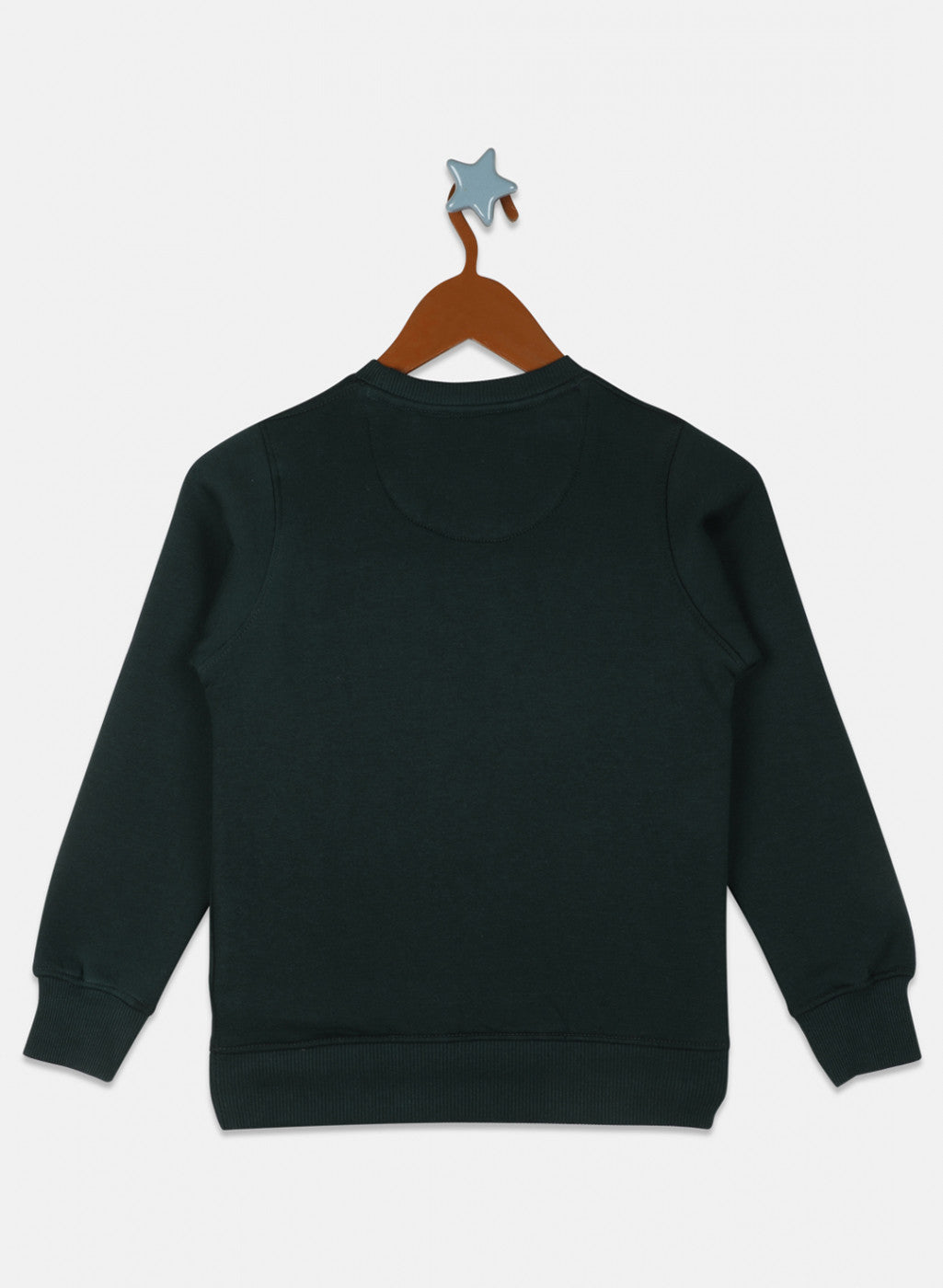 Boys Green Printed Sweatshirt