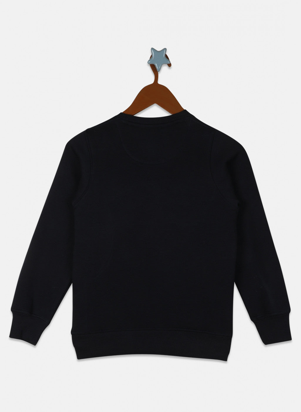 Boys Navy Blue Printed Sweatshirt