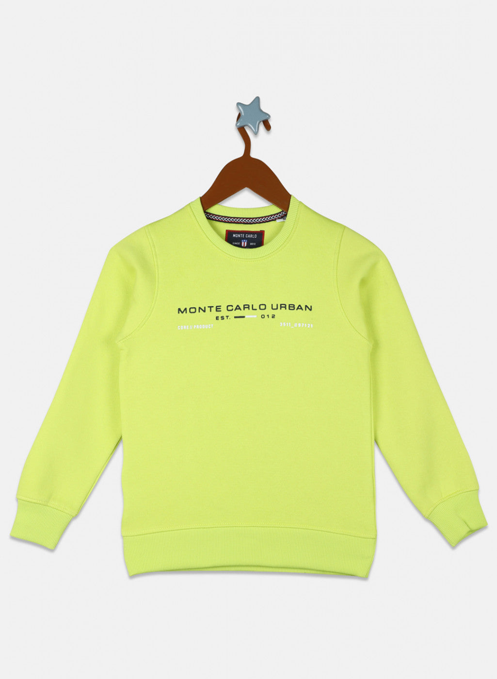 Boys Green Printed Sweatshirt