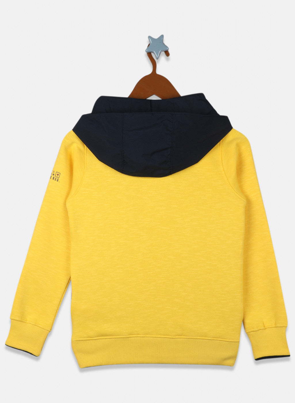 Boys Yellow Printed Sweatshirt