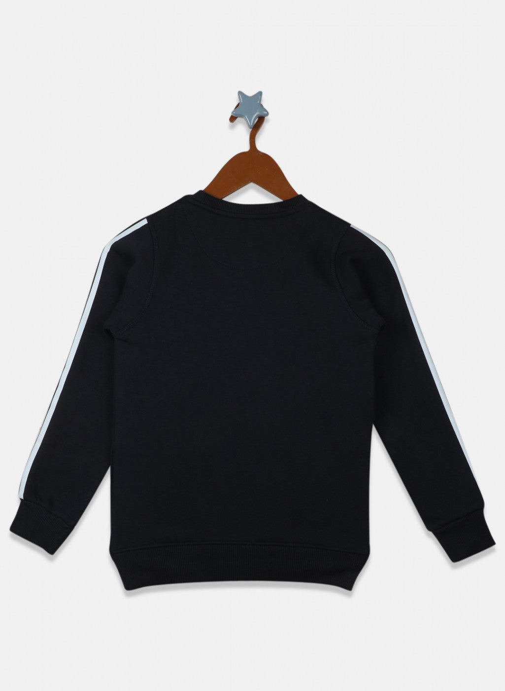 Boys Navy Blue Printed Sweatshirt