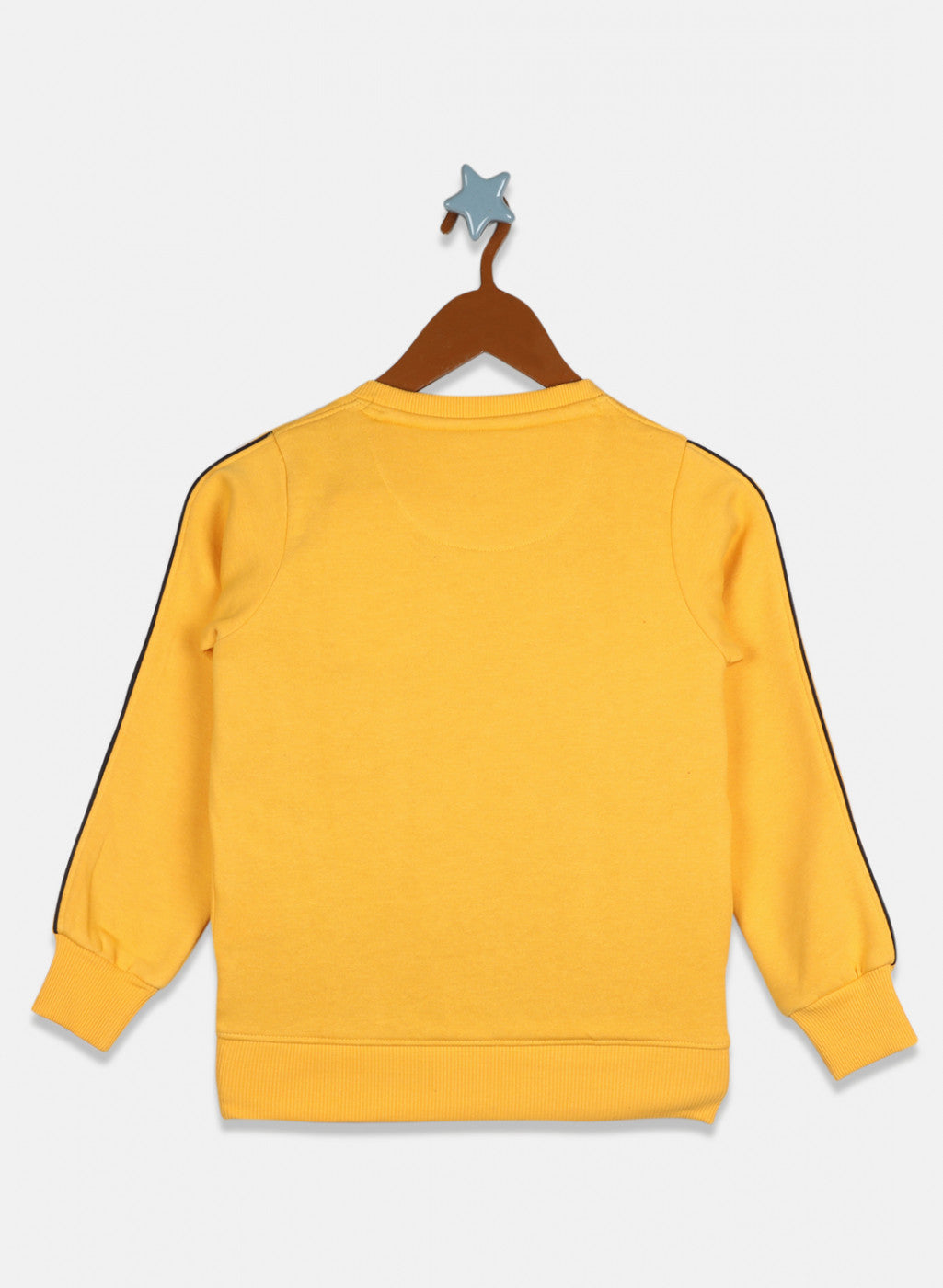 Boys Yellow Printed Sweatshirt