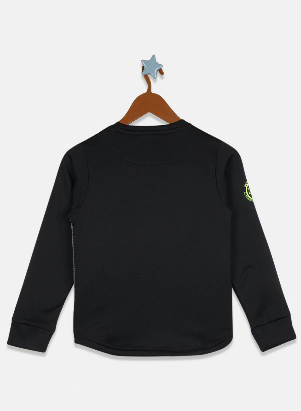 Boys Black Printed Sweatshirt