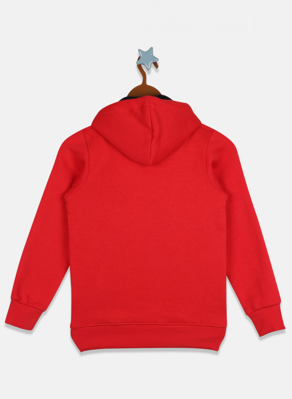 Boys Red Printed Sweatshirt