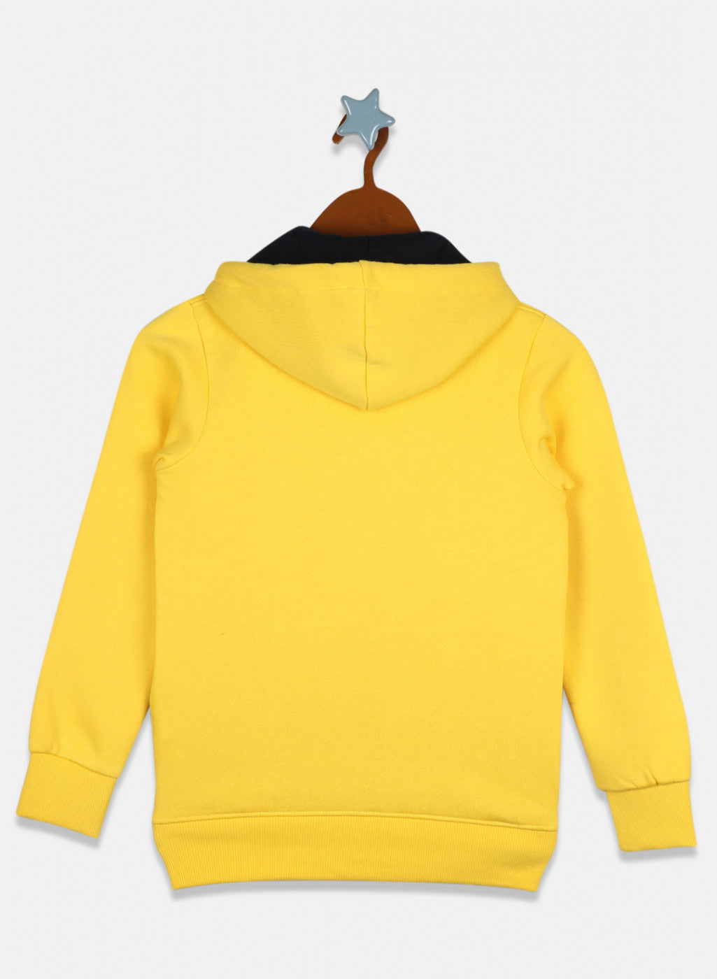 Boys Yellow Printed Sweatshirt