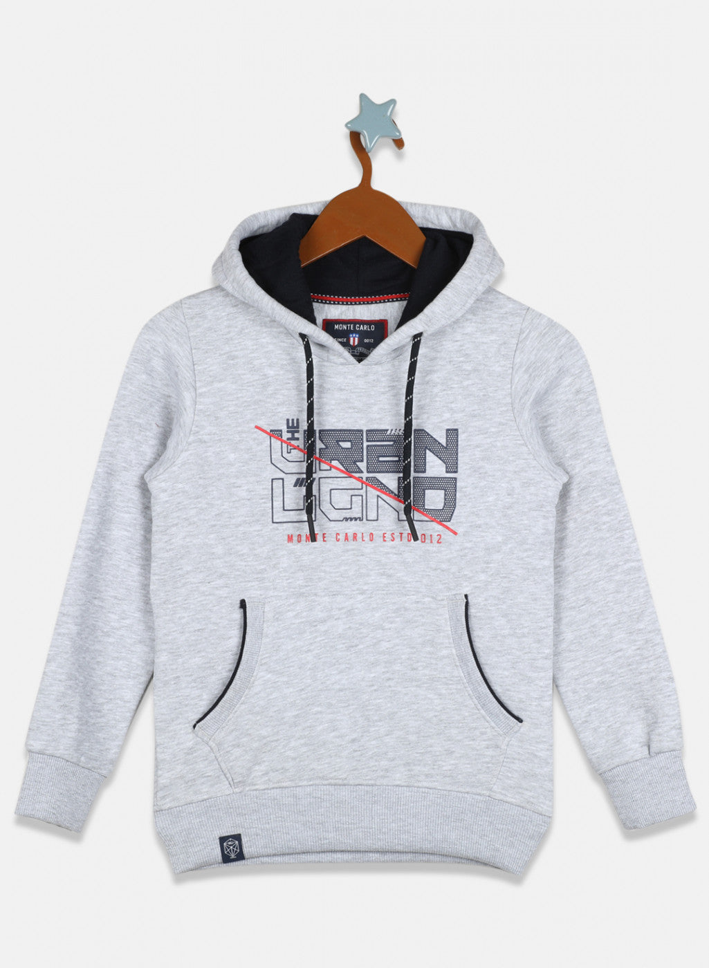 Boys Grey Printed Sweatshirt