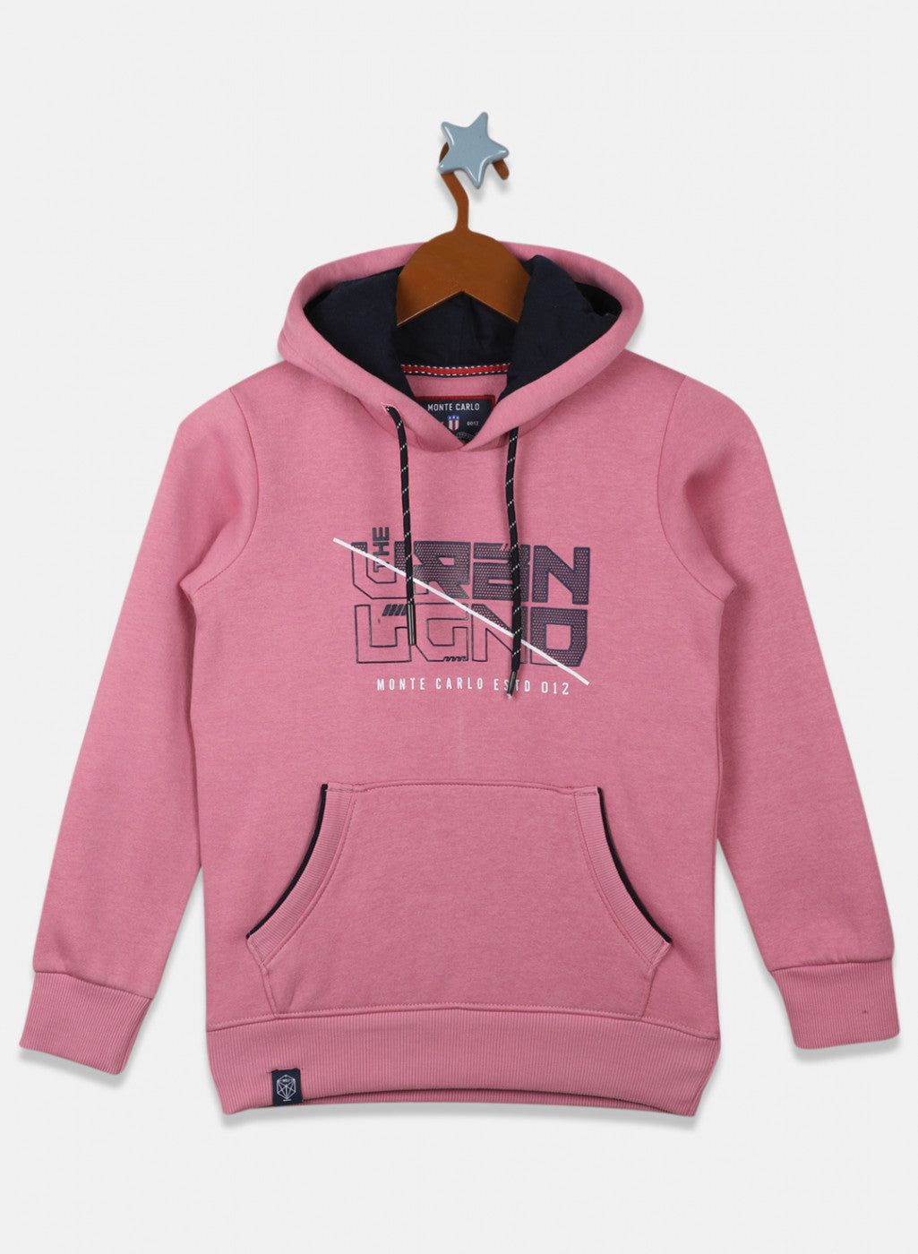 Boys Pink Printed Sweatshirt