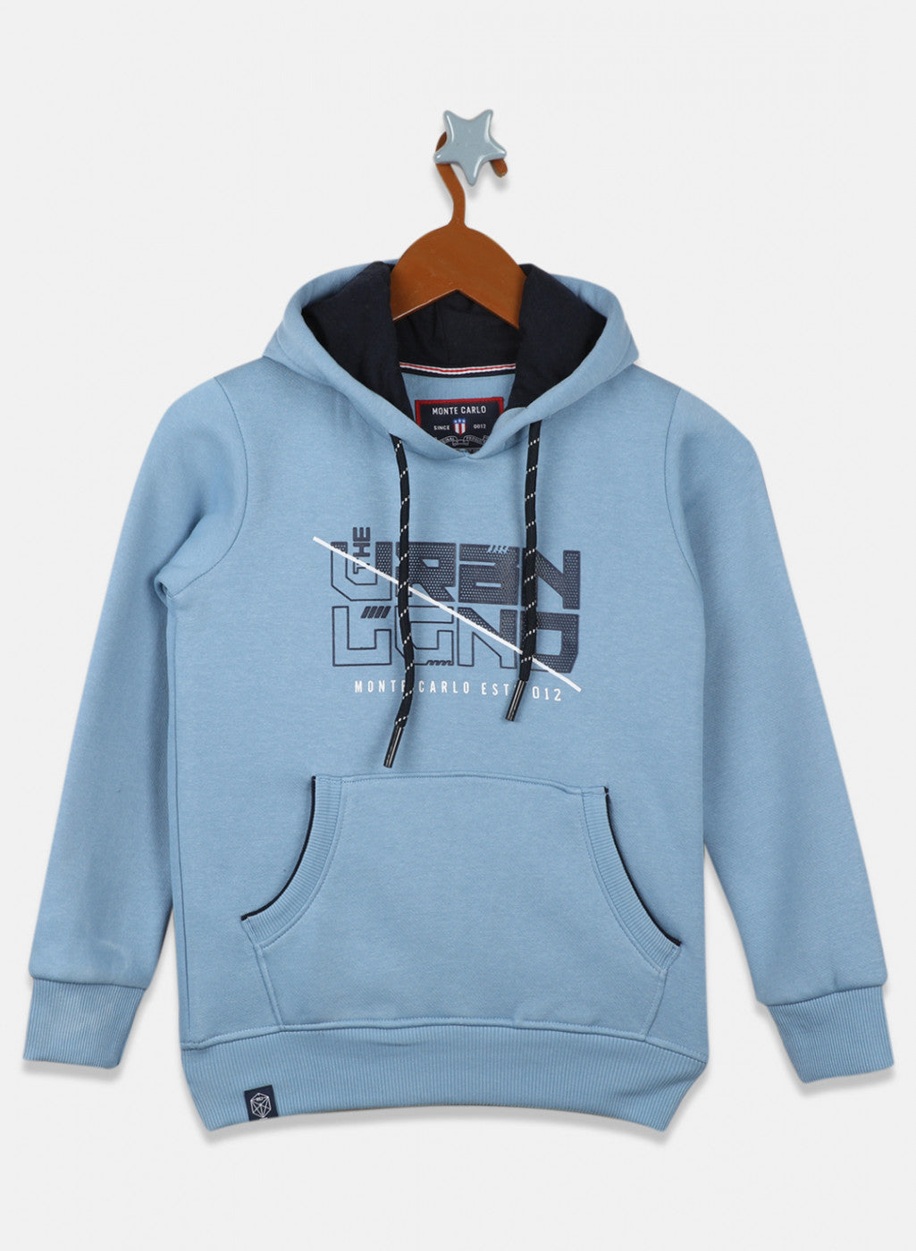 Boys Blue Printed Sweatshirt