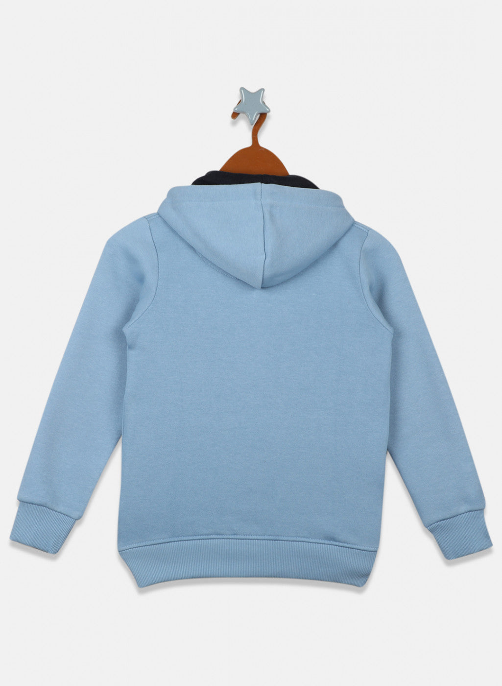 Boys Blue Printed Sweatshirt