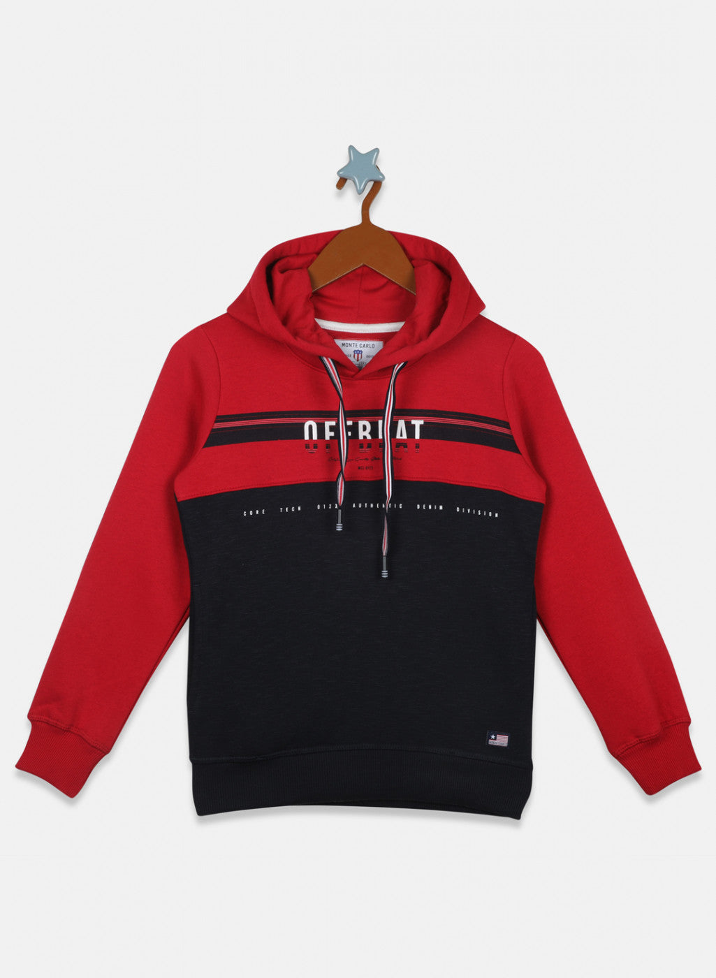 Boys Red Printed Sweatshirt