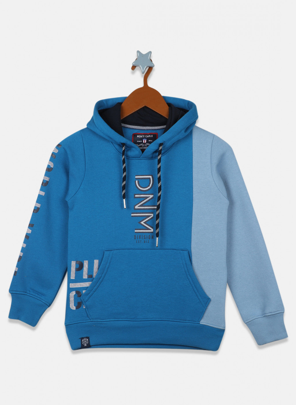 Boys Blue Printed Sweatshirt